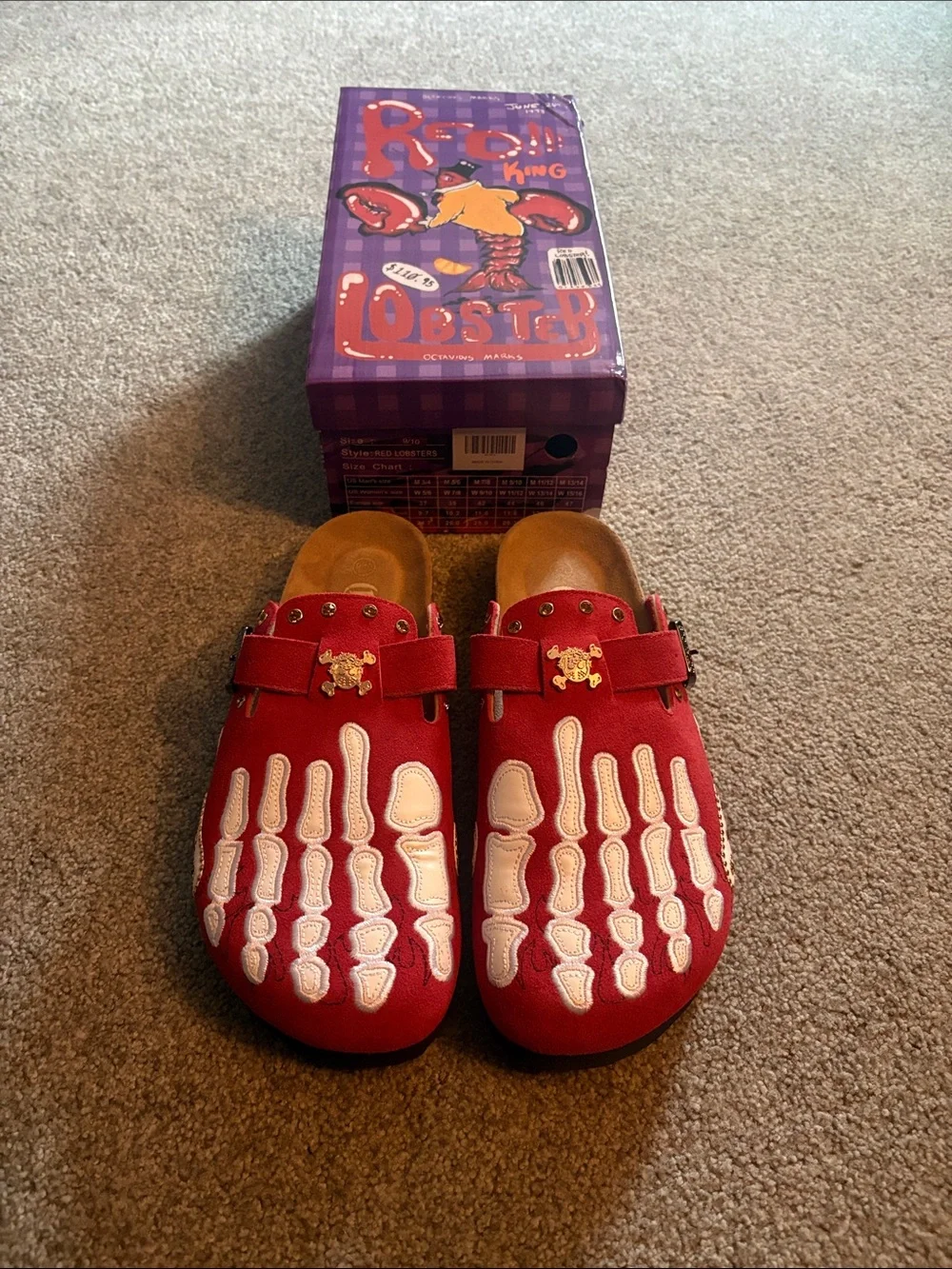 Octavious Marks Red Lobster clogs